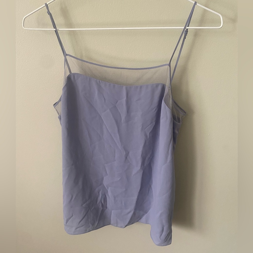 Aritzia Babaton Mesh Tank Top, Periwinkle, Size Small, NWOT